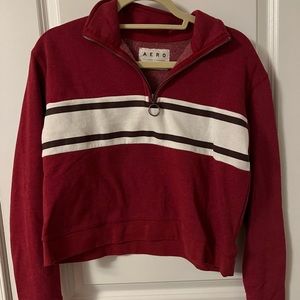 Aero quarter zip cropped